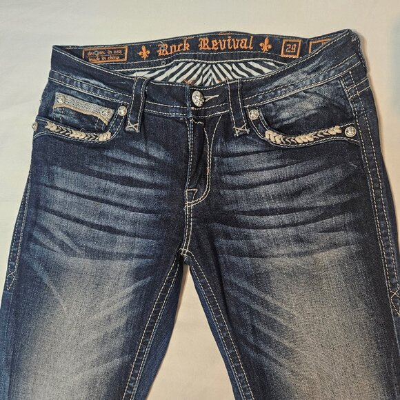 ROCK REVIVAL Etty Bootcut Jeans Size 29 - Picture 5 of 16